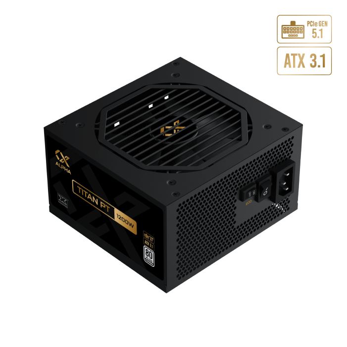 XIGMATEK TITAN PT 1200W 80 PLUS PLATINUM ATX 3.0 FULLY MODULAR - BLACK