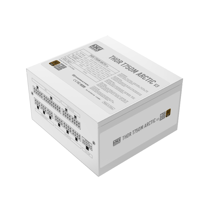 XIGMATEK THOR T750M ARCTIC V3 750W 80 PLUS BRONZE ATX 3.1 FULLY MODULAR - WHITE