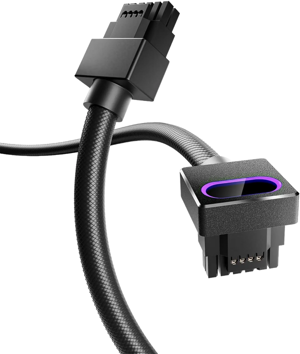 ASIA HORSE HYDRUS ARGB 16PIN GPU A 50CM EXTENSION CABLE - BLACK