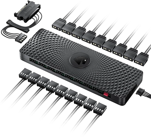 ASIA HORSE ZEZZIO 9 PORTS FAN AND ARGB HUB