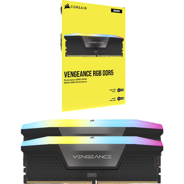 CORSAIR VENGEANCE RGB 32GB (2x16GB) DDR5 6000MHz CL30 - GRAY