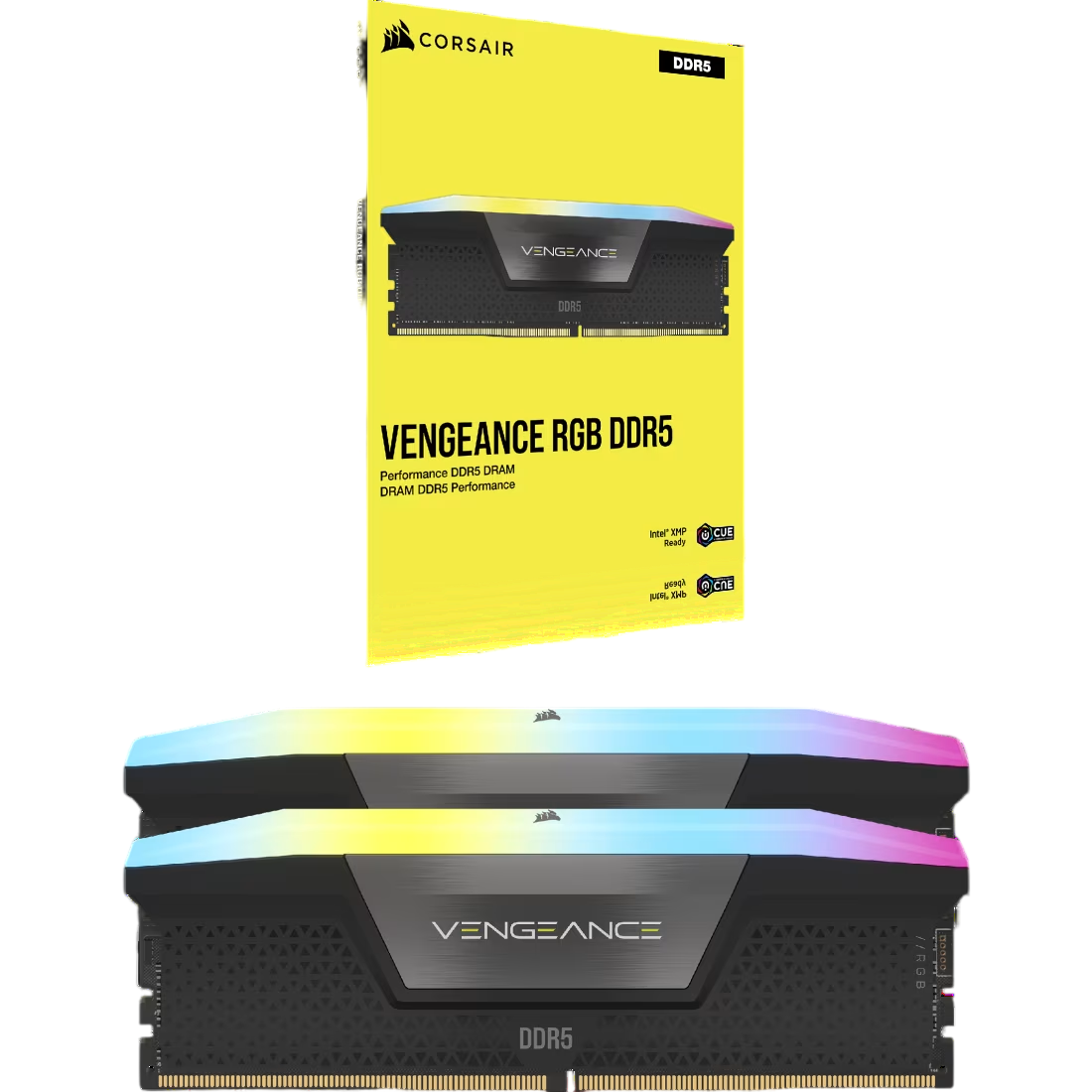CORSAIR VENGEANCE RGB 48GB (2x24GB) DDR5 6000MHz CL30 - BLACK