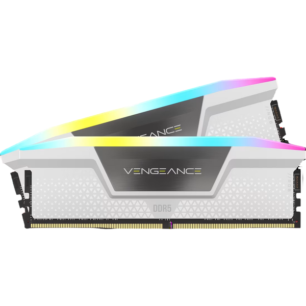 CORSAIR VENGEANCE RGB 32GB (2x16GB) DDR5 6000MHz CL36 - WHITE