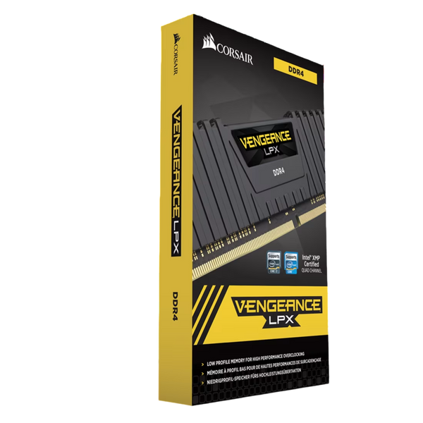 CORSAIR VENGEANCE LPX 64GB (4x16GB) DDR4 2666MHz CL16 - BLACK
