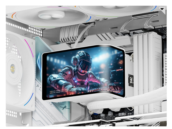 THERMALRIGHT WONDERVISION 360 TURBO ARGB WHITE 6.67" CURVED 3D SCREEN