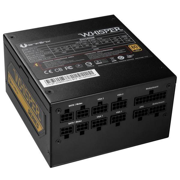BITFENIX WHISPER 850W GOLD FULLY MODULAR