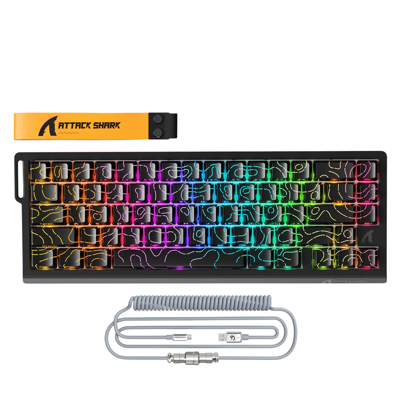ATTACK SHARK X68 PRO HE - BLACK CONTOURS