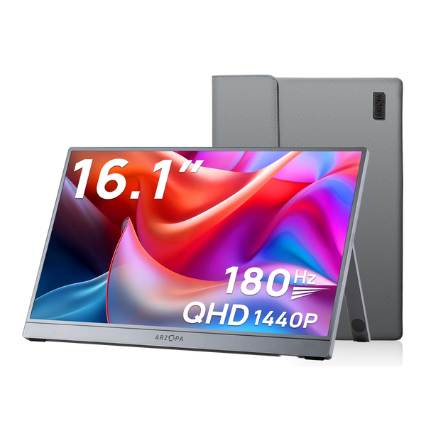 ARZOPA Z3FC 16.1" 180Hz QHD 2K PORTABLE MONITOR - GREY