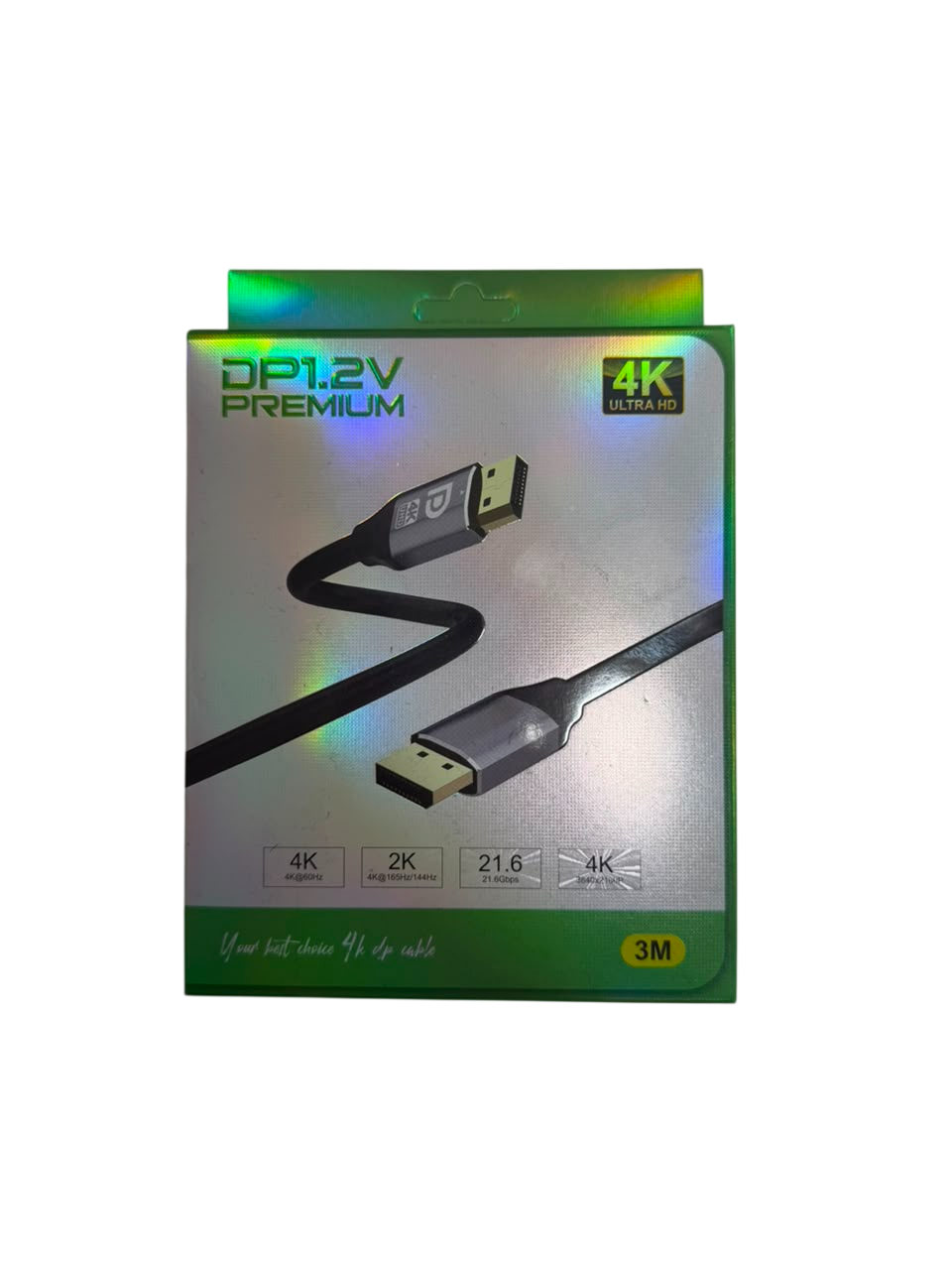 DISPLAY PORT 2.0 CABLE 4K 3 METERS DP TO DP