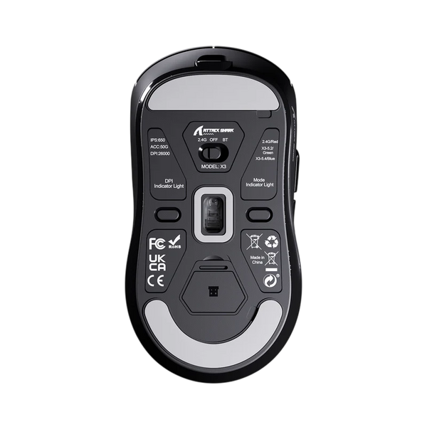 ATTACK SHARK X3 LIGHTWEIGHT WIRELESS - BLACK