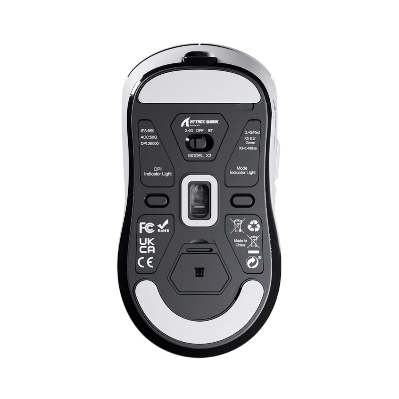 ATTACK SHARK X3 LIGHTWEIGHT WIRELESS - WHITE