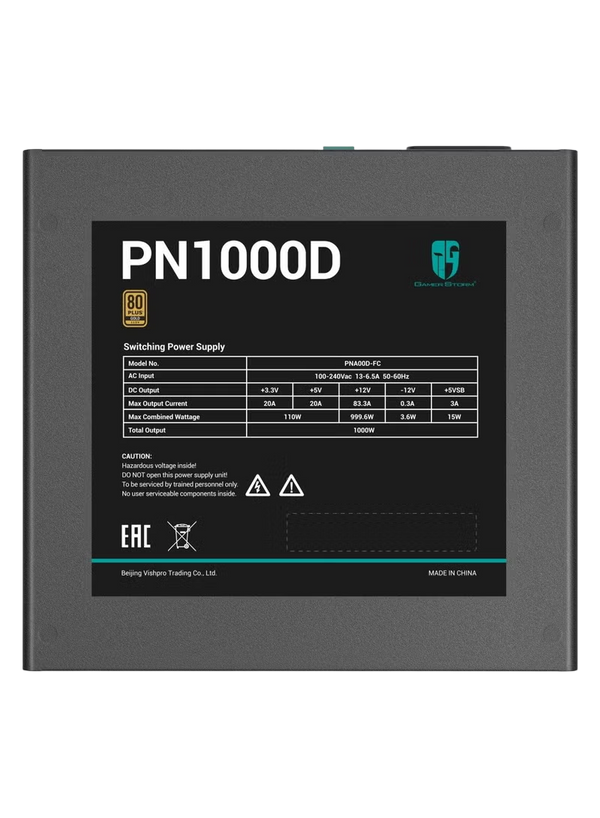 DEEPCOOL PN1000D 80 PLUS GOLD ATX 3.1 FULLY MODULAR