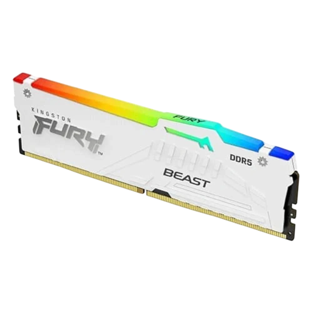 KINGSTON FURY BEAST RGB 16GB DDR5 6000MHz CL36 - WHITE