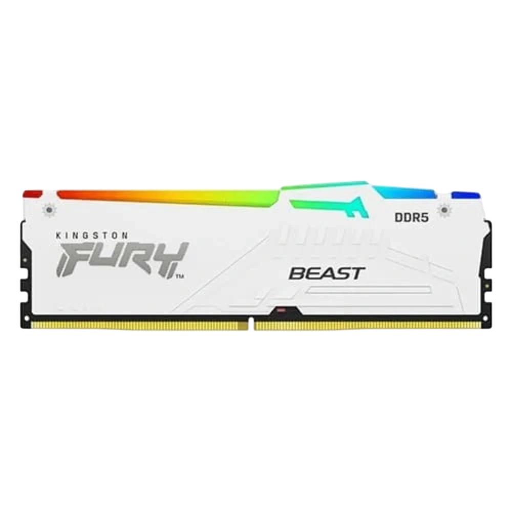 KINGSTON FURY BEAST RGB 16GB DDR5 6000MHz CL36 - WHITE