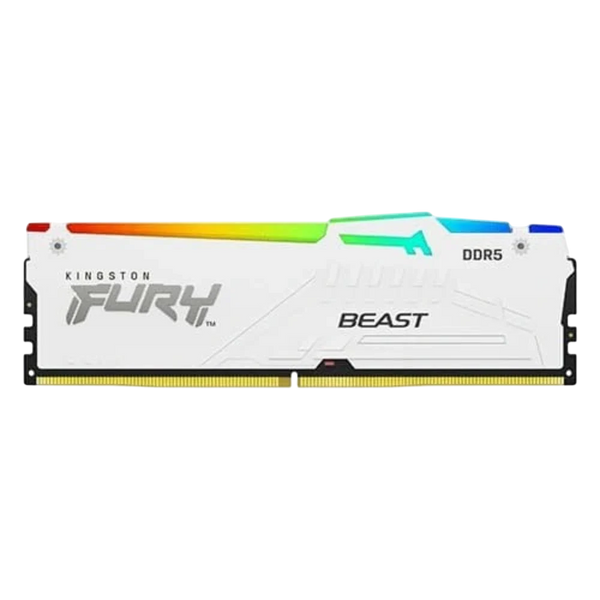 KINGSTON FURY BEAST RGB 16GB DDR5 6000MHz CL36 - WHITE