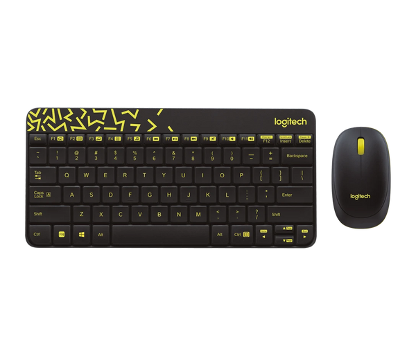 LOGITECH MK240 NANO BLACK YELLOW WIRELESS