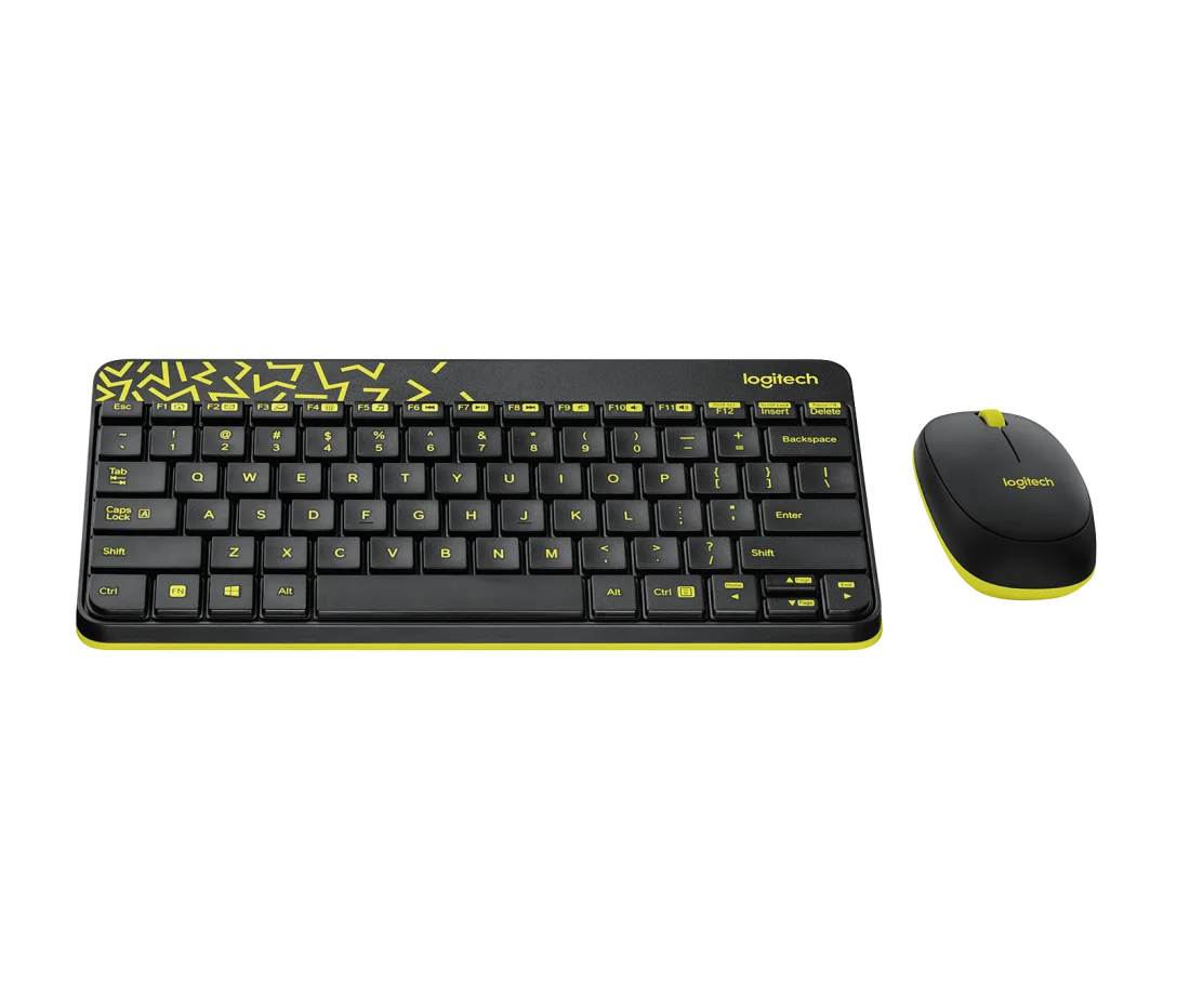 LOGITECH MK240 NANO BLACK YELLOW WIRELESS