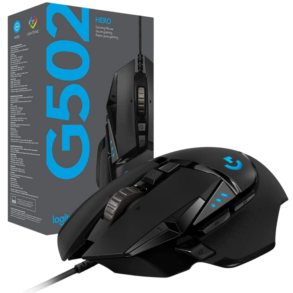 LOGITECH G502 HERO WIRED - BLACK