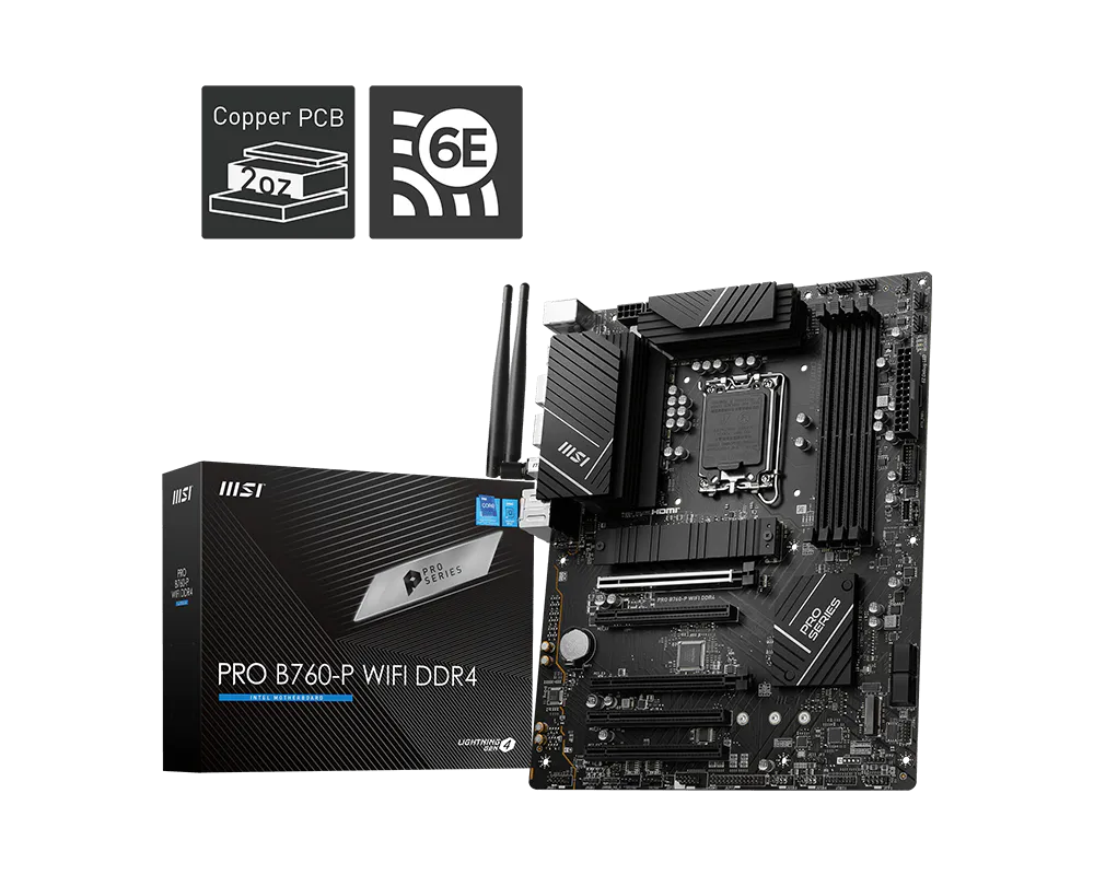 MSI PRO B760-P WIFI - INTEL LGA 1700 DDR4
