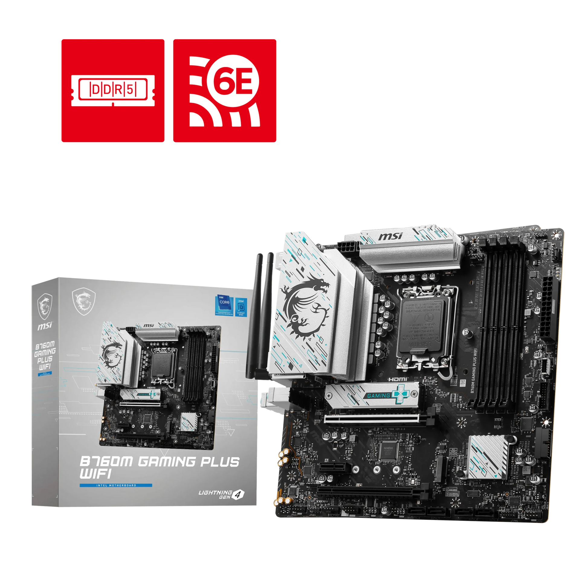 MSI B760M GAMING PLUS WIFI - INTEL LGA 1700 DDR5