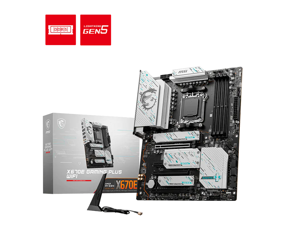 MSI X670E GAMING PLUS WIFI - AMD AM5 DDR5