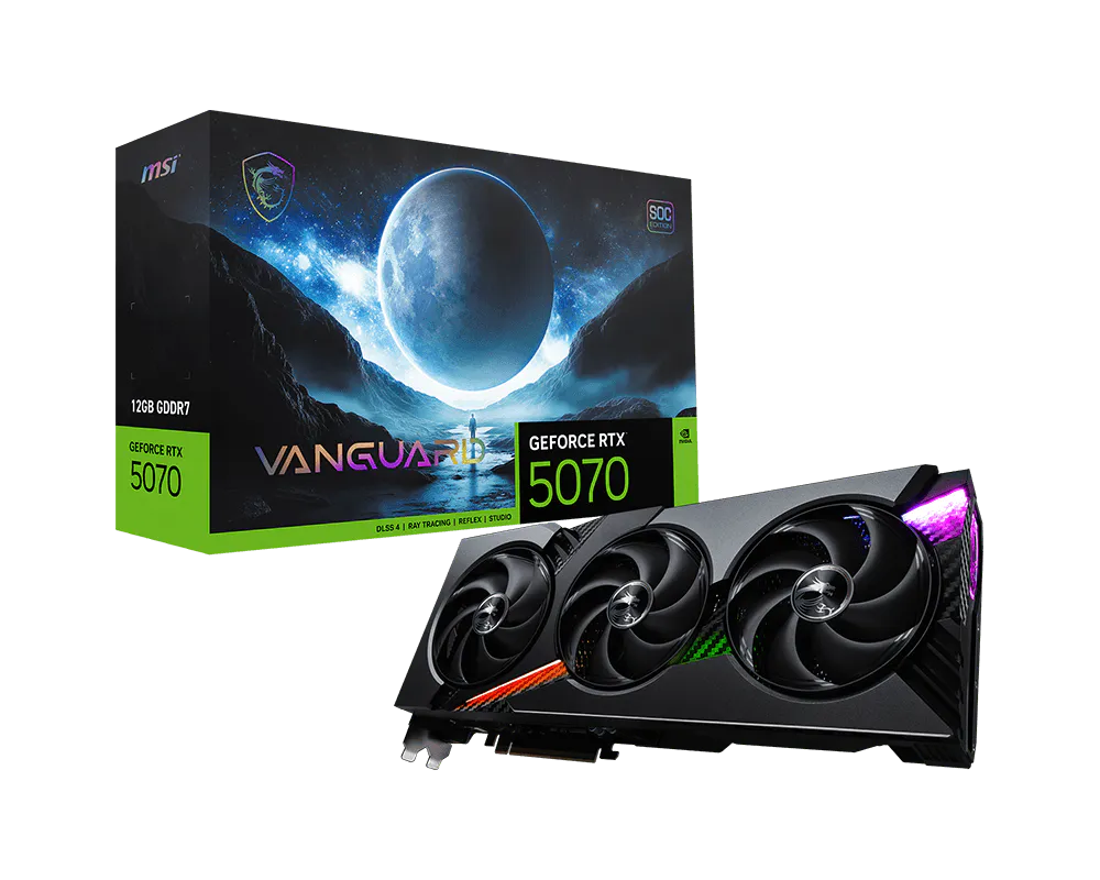 MSI GEFORCE RTX 5070 12GB VANGUARD SOC