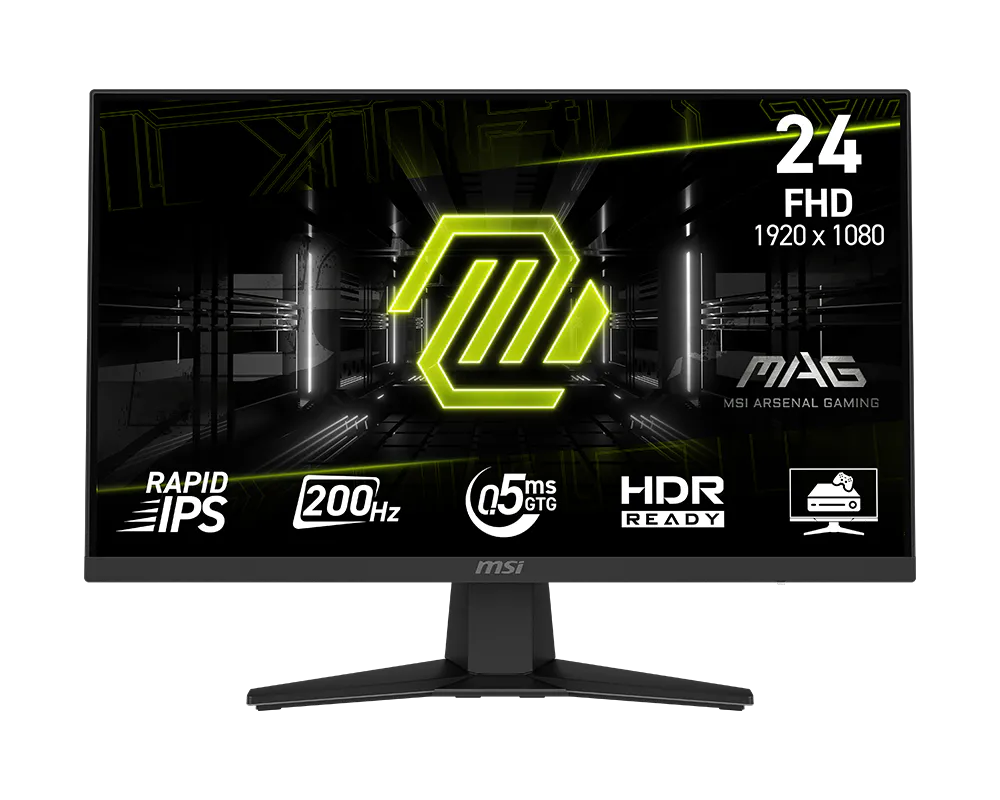 MSI MAG 244F 24" FHD 200Hz 0.5MS RAPID IPS PANEL