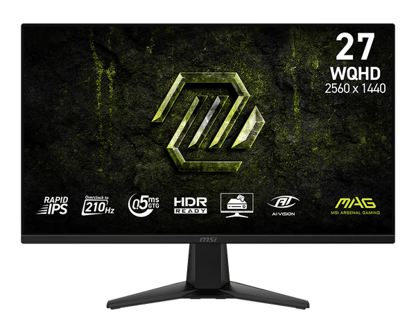 MSI MAG 275QF E21 27" WQHD 210HZ 0.5MS RAPID IPS PANEL