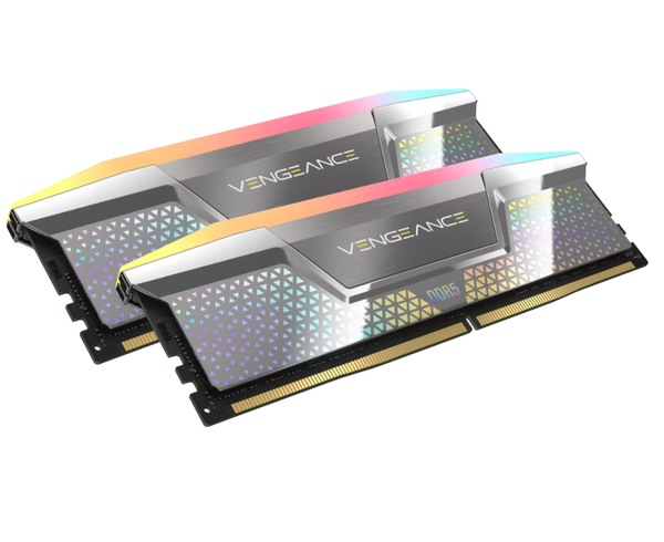 CORSAIR VENGEANCE RGB CUDIMM 48GB (2x24GB) DDR5 7000MHz CL36 - CHROME