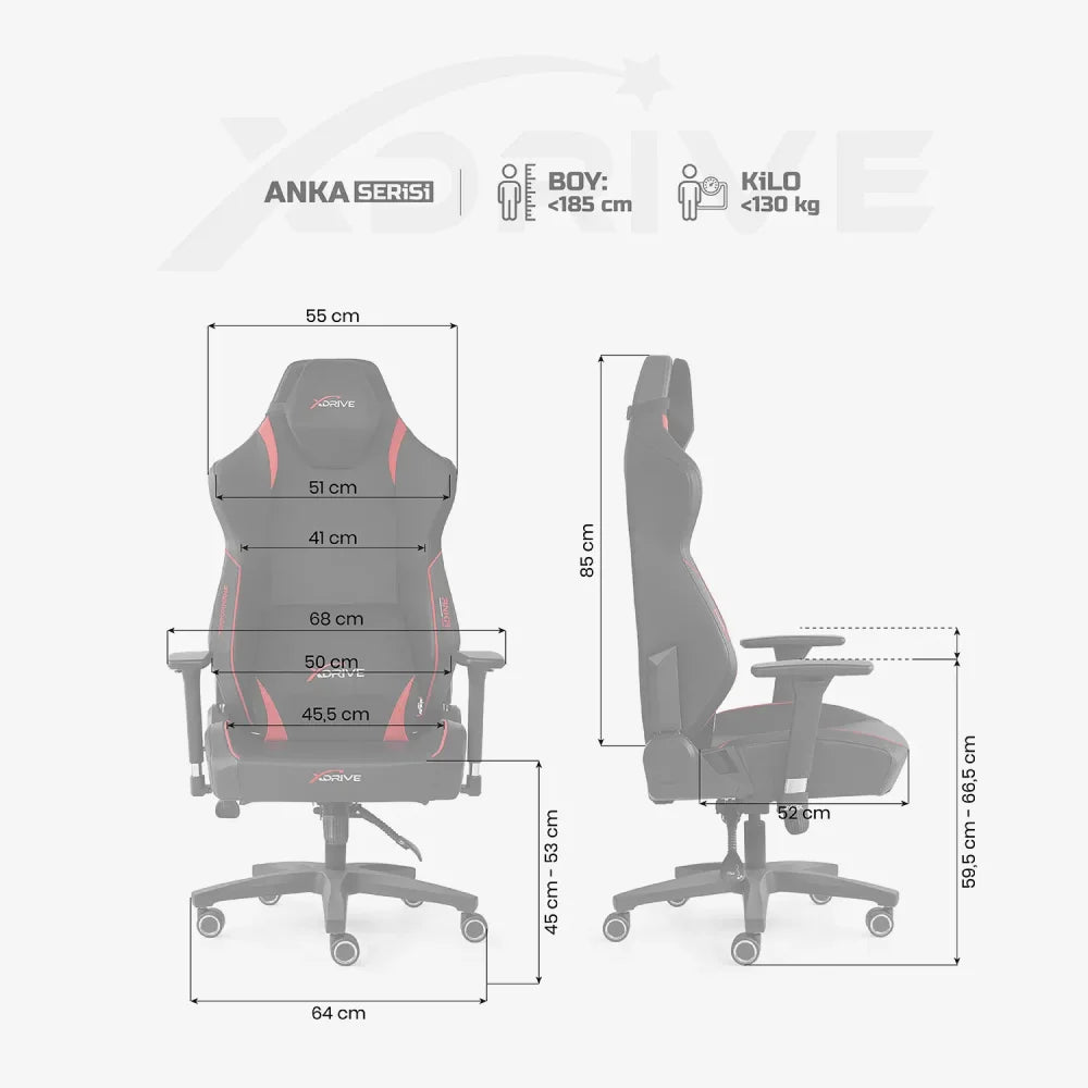 XDRIVE ANKA - RED BLACK LEATHER