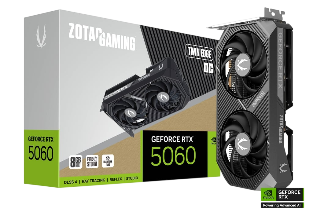 ZOTAC GEFORCE RTX 5060 8 GB TWIN EDGE OC EDITION