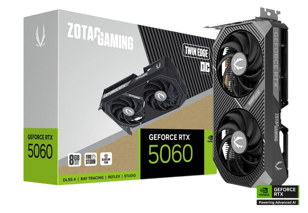 ZOTAC GEFORCE RTX 5060 8 GB TWIN EDGE OC EDITION