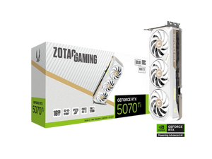 ZOTAC GEFORCE RTX 5070 TI 16GB SOLID CORE OC EDITION - WHITE