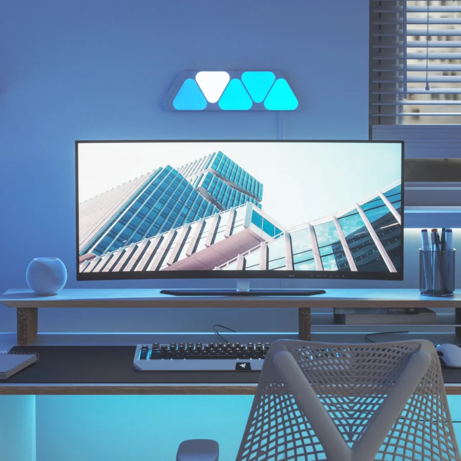 NANOLEAF SHAPES MINI TRIANGLES SMART RGBW LIGHT PANELS - Image 5
