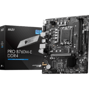 MSI PRO B760M-E DDR4 INTEL MOTHERBOARD LGA 1700