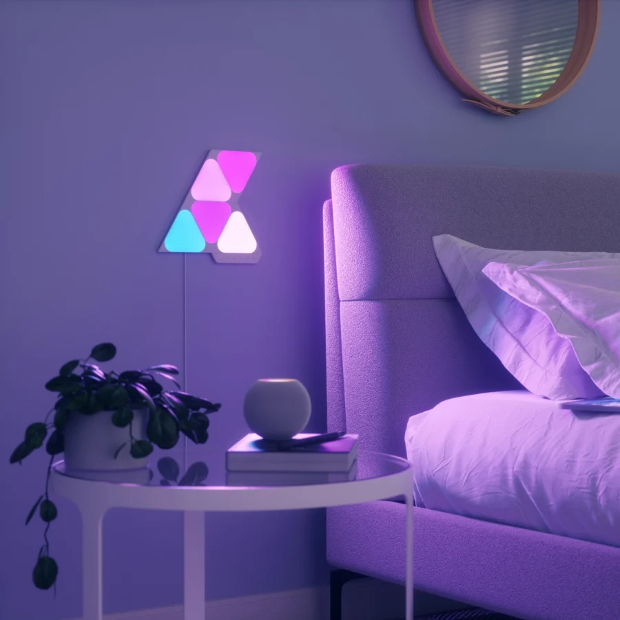 NANOLEAF SHAPES MINI TRIANGLES SMART RGBW LIGHT PANELS - Image 4