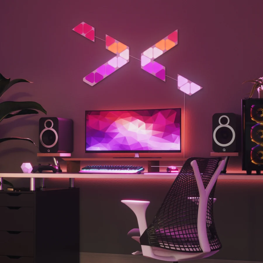 NANOLEAF SHAPES MINI TRIANGLES SMART RGBW LIGHT PANELS - Image 3