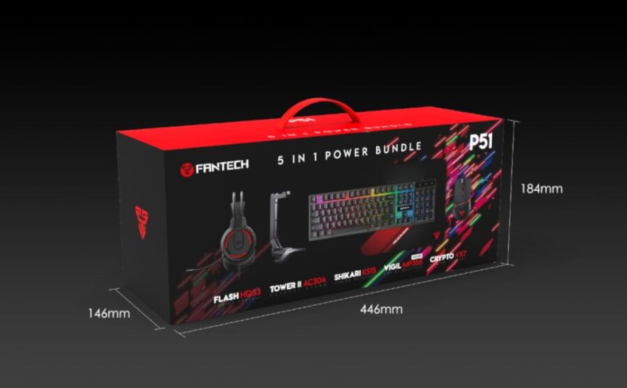 FANTECH P51 5 IN 1 GAMING BUNDLE BLACK - Image 4