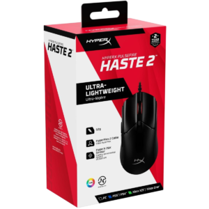 HYPERX PULSEFIRE HASTE 2 ULTRA LIGHTWEIGHT WIRED - BLACK