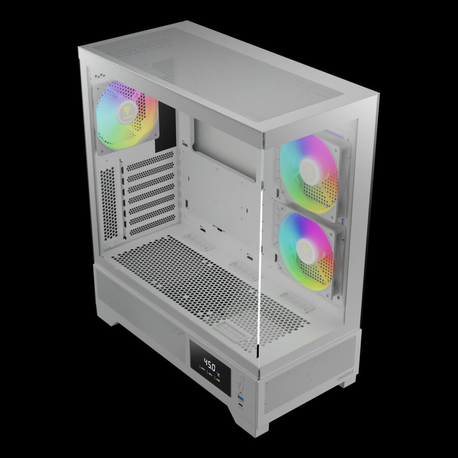 GAMDIAS ATLAS M1 DIGITAL WHITE MID TOWER ARGB GAMING CASE - Image 2