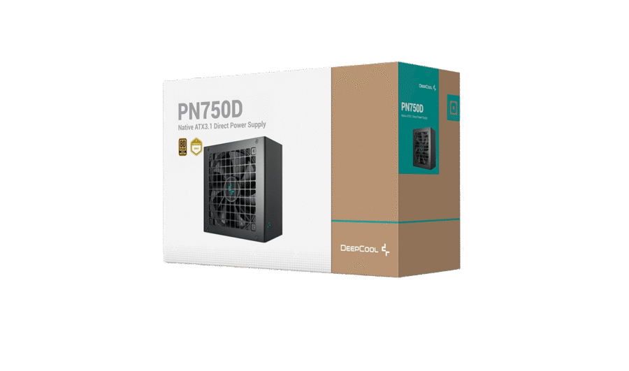 DEEPCOOL PN750D 750W 80 PLUS GOLD ATX 3.1 PSU BLACK