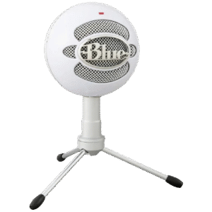 BLUE SNOWBALL ICE WHITE USB MICROPHONE FOR STREAMING AND PODCAST