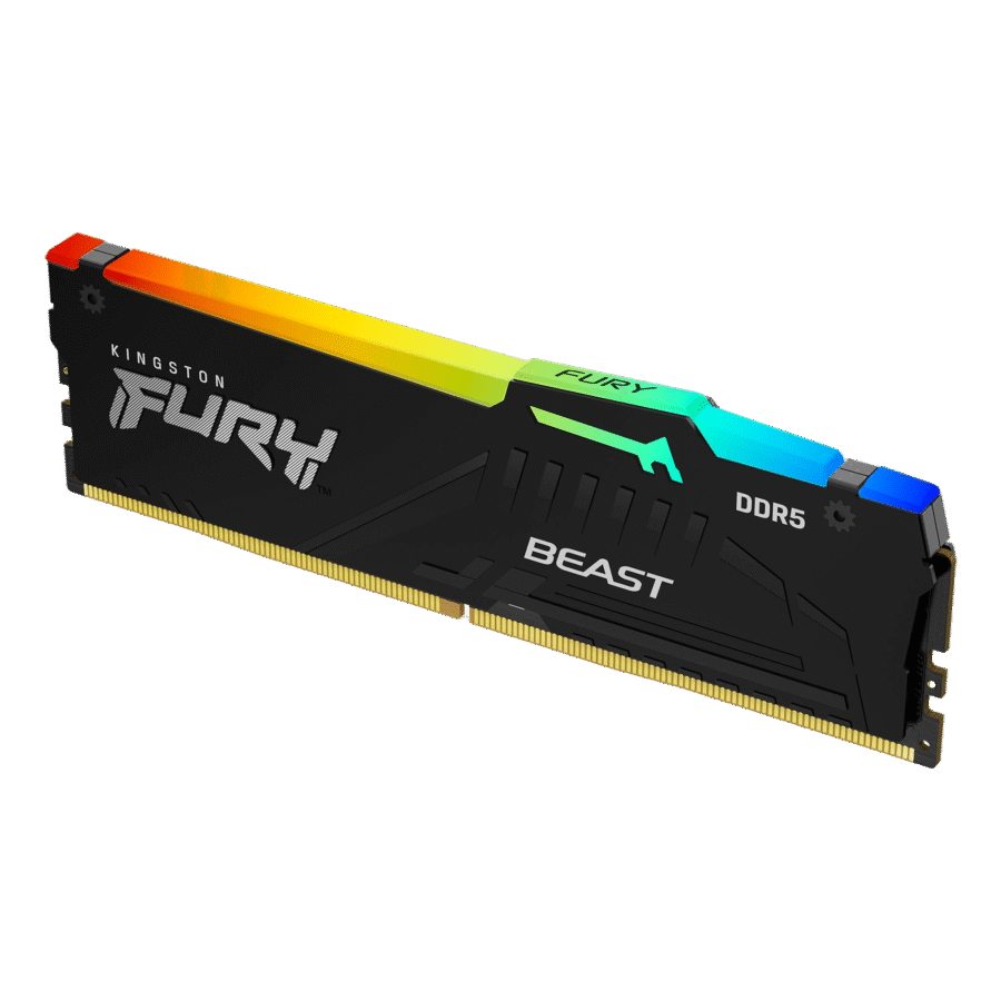 KINGSTON FURY BEAST RGB 16GB DDR5 5600MHZ CL40 BLACK