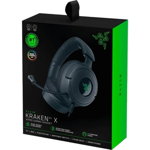 RAZER KRAKEN V4 X WIRED RGB GAMING HEADSET BLACK