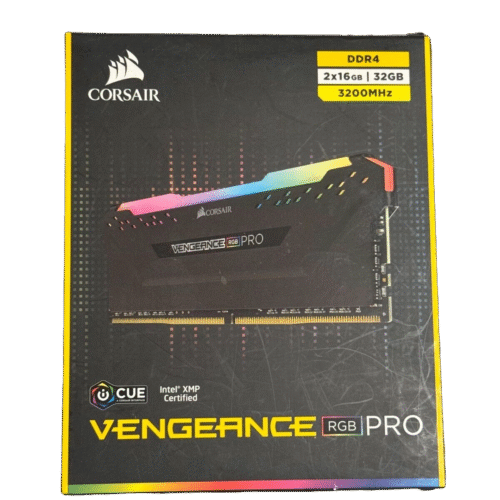 CORSAIR VENGEANCE RGB PRO 32GB (2x16GB) DDR4 3200MHz CL16 MEMORY KIT BLACK