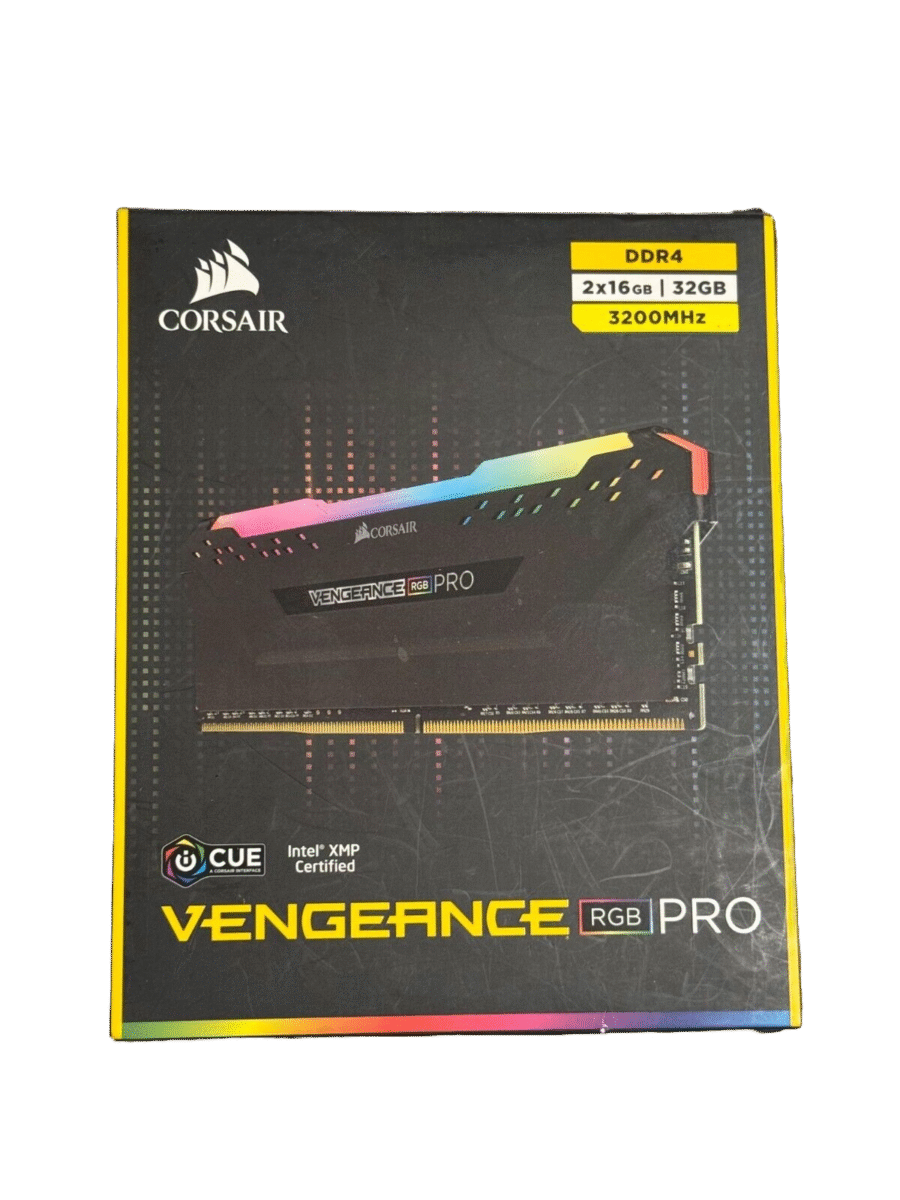 CORSAIR VENGEANCE RGB PRO 32GB (2x16GB) DDR4 3200MHz CL16 MEMORY KIT BLACK