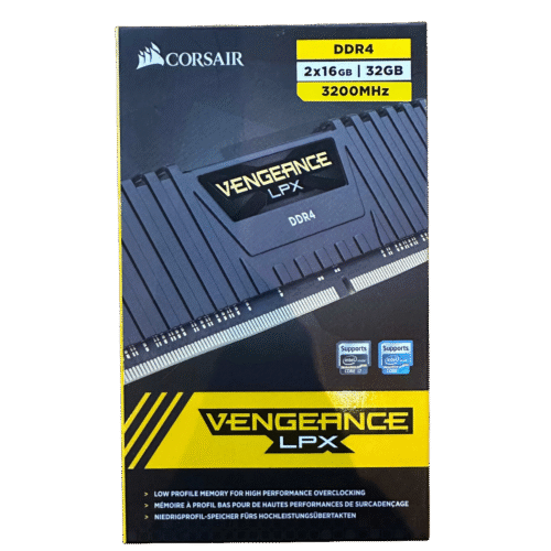 CORSAIR VENGEANCE LPX 32GB (2x16GB) DDR4 3200MHz CL16 MEMORY KIT BLACK