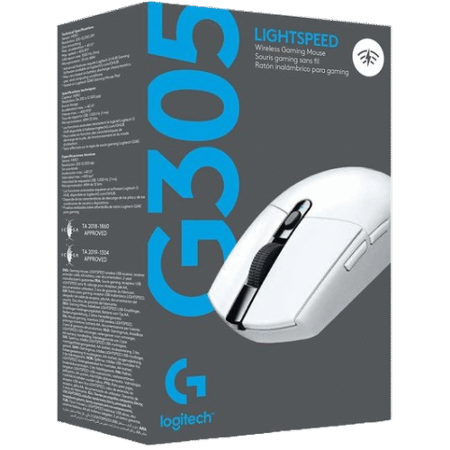 LOGITECH G305 LIGHTSPEED WHITE WIRELESS GAMING MOUSE