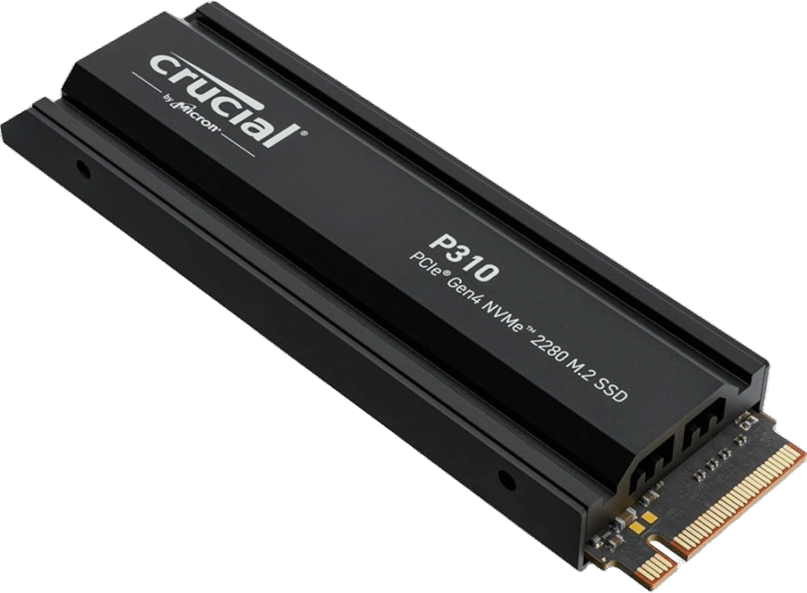 CRUCIAL P310 2TB PCIe Gen4 NVMe M.2 SSD with Heatsink - Image 2