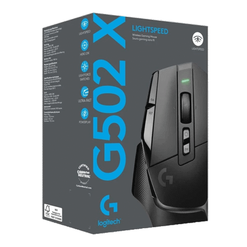 LOGITECH G502 X LIGHTSPEED BLACK WIRELESS GAMING MOUSE